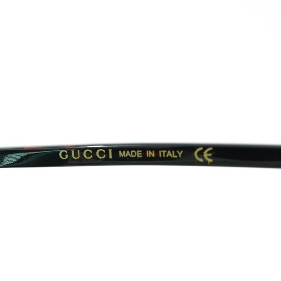 Gucci GG0584 Shield Sunglasses Gold Havana Green OS - Picture 11 of 16
